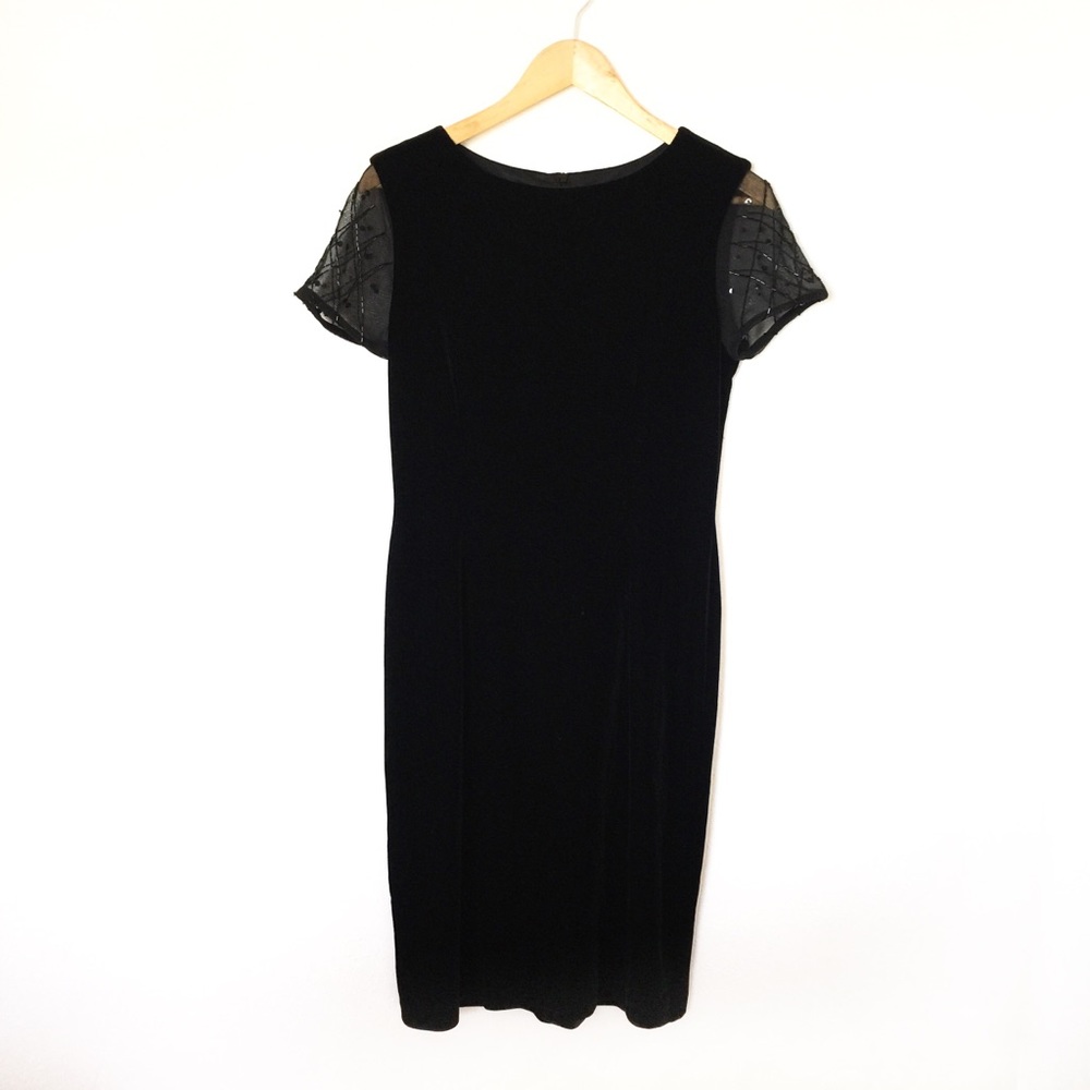 🌵 HILLARD & HANSON velvet cocktail evening dress
